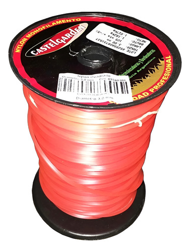 [FE69380666] NYLON  3,0MM X 1 KG -CUADRADA - CASTEL GARDEN