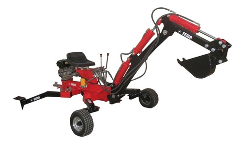 EXCAVADORA FEMA 9 HP-ANCHO MAX.200MM -PROFUN .    CUBIERTAS NEUMATICAS 10` -CAPACIDAD PALA 0.024M3
PESO 478 KG - CAJA 224X99X84 CM.