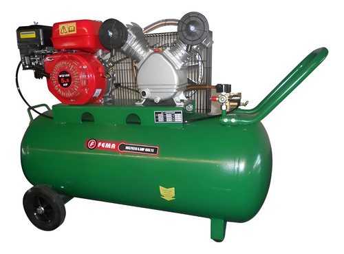 [FE69370318] COMPRESOR FEMA 55150 - 150 LITROS-5.5HP-4 TIEMPOS -    DOS MANOMETROS - DOS SALIDAS AIRE VALVULA ESFERICA CON REGULADOR - UNA SALIDA AIRE VALVULA ESFERICA- CORTE AUTOMATICO POR DESASELERACION DE MOTOR - RUEDA Y MANIJA - 360 L/M
TAMAÑO CAJA 1,28*0,4*0,86 M