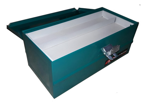 CAJA HERRA.ACERO 375X180X150 MM -C/BANDEJA
