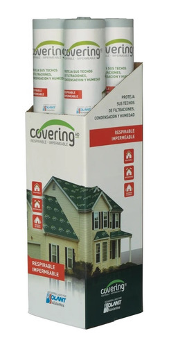 COBERTURA BICAPA HIDROF.(covering)0.41MM x1,4x21,4 MT    ACON SOLAPA TERMOSOLDABLE AISLANTE RUIDOS /IMPACTO-EVITA LA FORMACION DE PUESTE ACUSTICO POR ESTRURAS Y MUROS