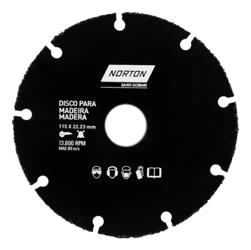 DISCO P/MADERA115 x 1 x 22,23  -NORTON     CJ10