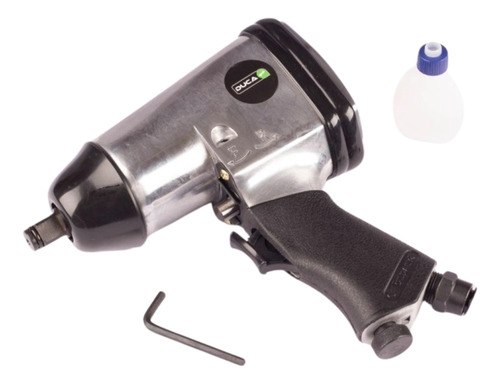 LLAVE IMPACTO 1/2" 230L/P-7000RPM-KIT 17 PZ.    TUBO 9-10-11-13-14-17-19-22-24-27-*1 LUBRICADOR 1-PROLONGACION-*1 RACORD
Toque max:312 NXM--Entrada de aire:1/4`-Consumo de aire: 0,22m3/min-compresor sugerido 2HP