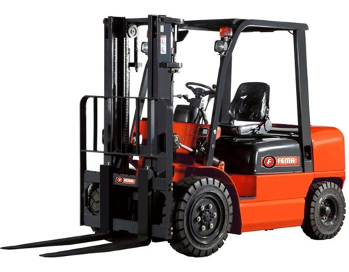 AUTOE.DIESEL.3000KG.ALT.3,00MT-DESPLAZADOR    MOTOR CHINO -C490- RUEDAS NEUMATICA , LUCES DE SEGURIDAD, LED FRONTAL, SIRENA RETROCESO, DIENTES DE 1070MM.-C/DEPLAZADOR LATERAL