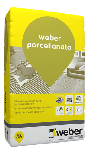 [FEW1000080] PEGAM. PORCELANTO 30kg GRIS WEBER