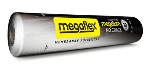 MEMBRANA PREMIUM 4mm ASFALTO PLASTICO MEGAFLEX C/REV.ALUMINIO NO CRACK 47Kg.