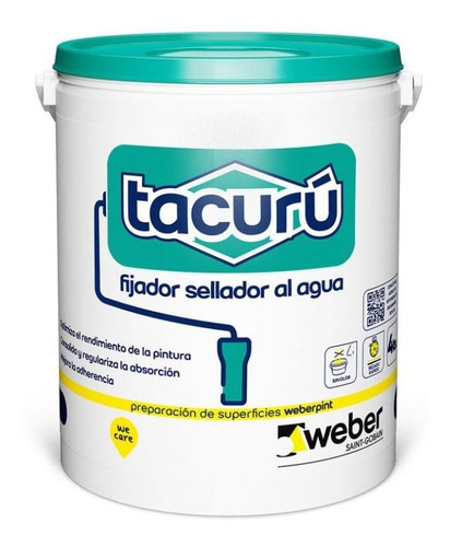 SELLADOR/FIJADOR TACURU AL AGUA 10 kg-Blanco-Preparador de Superficies