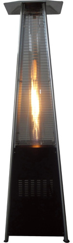 CALEFACTOR GAS PIRAMIDE NEGRO 5-13,5KW-46,300BTU-11675.K/Calorias-    CON RUEDAS--CONSUMO ,09 KG/HORA-CAJA 138CMX78CMX18CM-ALTURA 220CM,