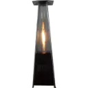 Calefactor gas pirámide negro
