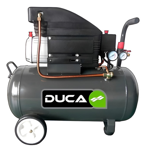COMPRESOR DUCA PRO 2,5HP X   50 LT.220 V.C/RUEDAS    DOS MANOMETROS - UNA SALIDA VALVULA ESFERICA