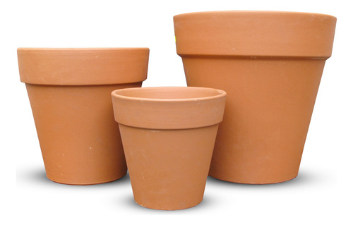 MACETA UNIQUE TERRACOTTA N°12 -D.122x A.105 mm  (BOLSA 6 UNIDADES)    122x105x72 mm