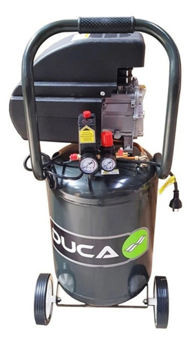 COMPRESOR DUCA 2,5 HP  X   50  LT.220 V--.VERTICAL    DOS MANOMETROS - UNA SALIDA VALVULA ESFERICA-KIT DE 5PZ(PISTOLA PINTAR-PISTOLA SOPLETEAR-PISTOLA LAVAR-PISTOLA INFLAR CON MANOMETRO Y PICO TIPO MICHELIN-MANGUERA ESPIRALADA 5 MT.