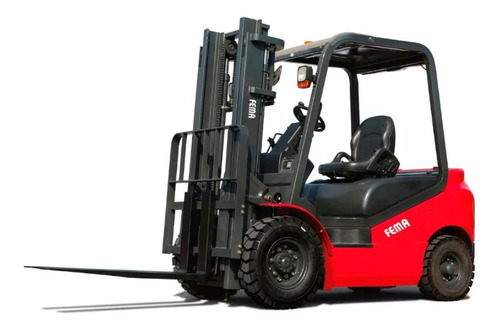 AUTOE.DIESEL.2500KG.ALT.3.00MT-DESPLAZADOR    MOTOR CHINO-C490- RUEDAS NEUMATICA , LUCES DE SEGURIDAD, LED FRONTAL, SIRENA RETROCESO, DIENTES DE 1070MM.C/DESPLAZADOR LATERAL