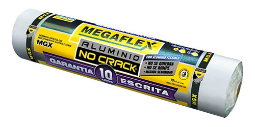 MEMBRANA ASFALTICA MEGAFLEX C/REV.ALUMINIO-NO CRACK. X 40KG