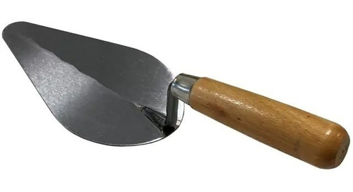 CUCHARA ALBAÑIL 8"-(203MM)  PUNTA REDONDA-MANGO MADERA
