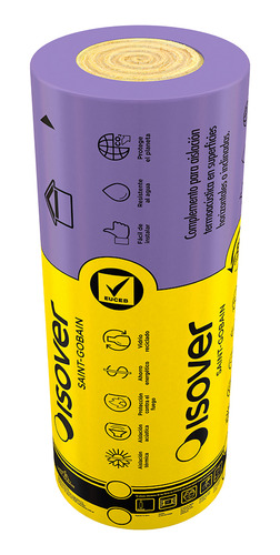 LANA VIDRIO LIVIANO ROLLO 21,6 M2  HR ANCHO 1.2  M LARGO 18 M ESPESOR 50MM