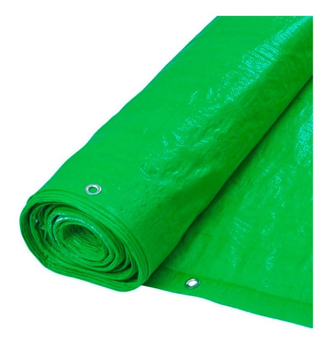 RAFIA VERDE-- 2  X 50 MT-BORDE REFORZ.C/SOGA NYLON  C/OJAL ALUMINIO C/ 50CM