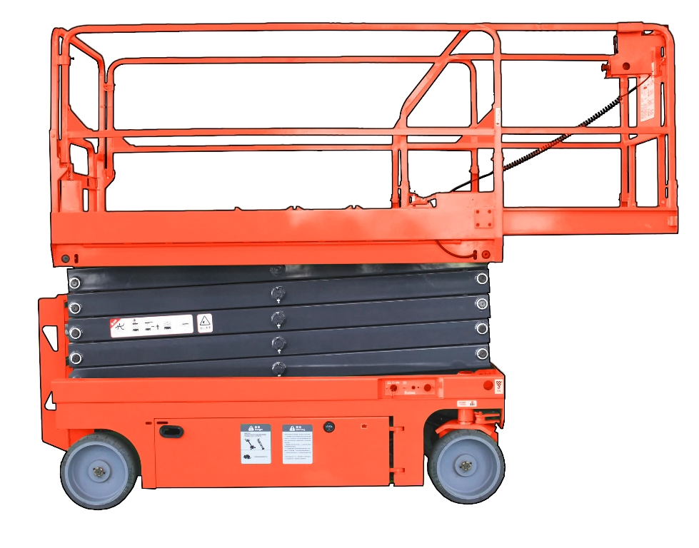[FE69502650] PLATAFORMA TIJERA ELECTRICA 450 KG ALTURA 12 MT BATERIA V.
