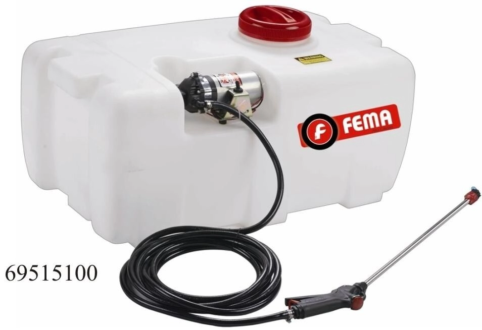 [FE69515100] Pulverizador 100 l 12 V 5.3 l/m 60 PSI 6 m Manguera